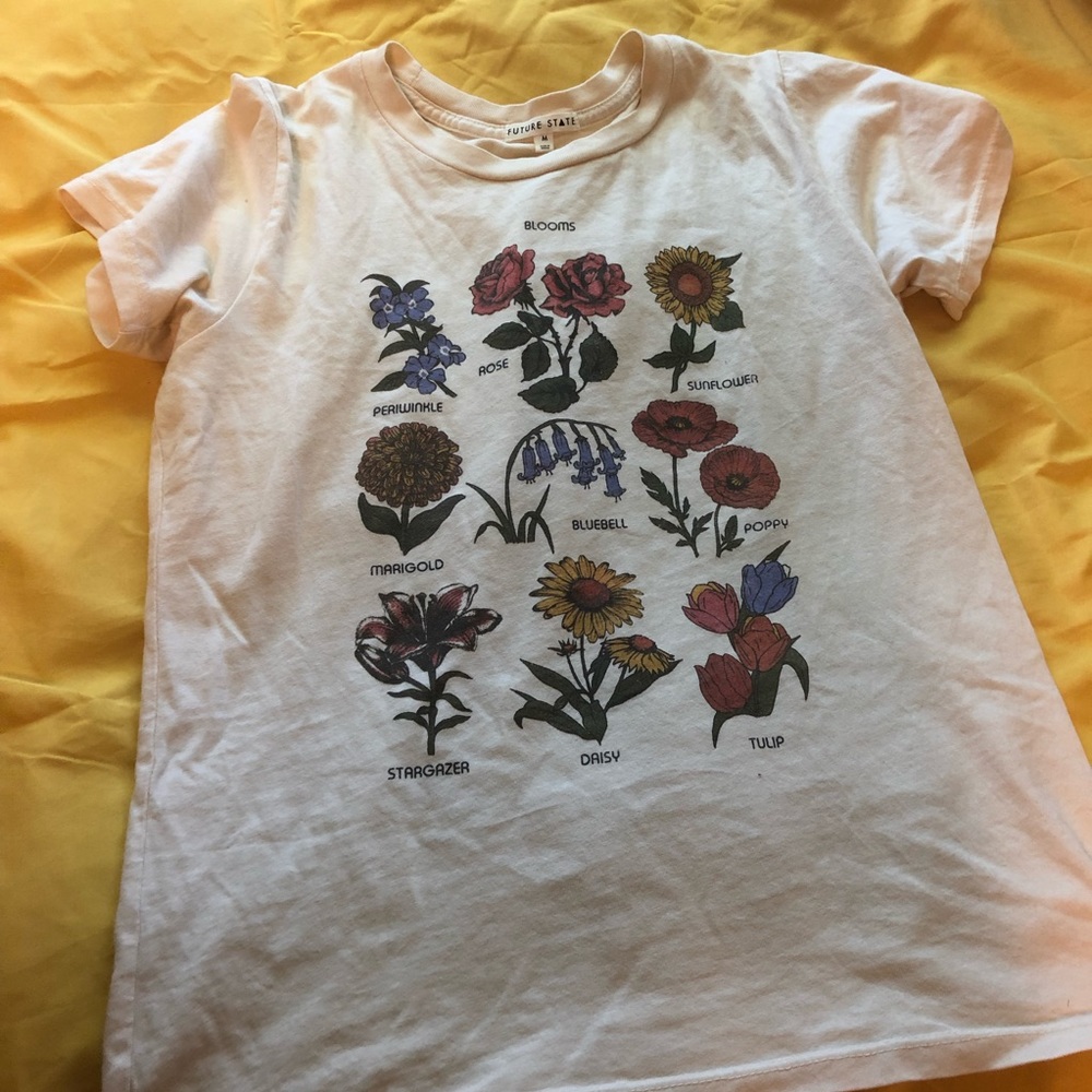 urban outfitters “bloom” flower shirt